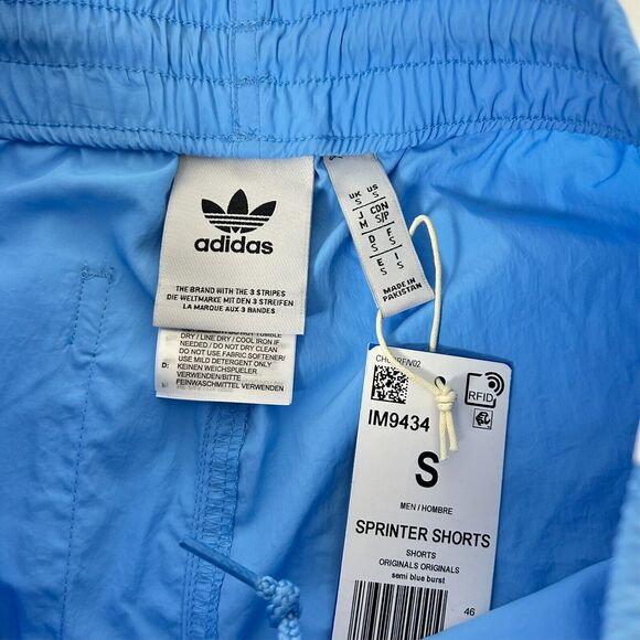 NWT adidas Originals Men's Blue Classics Sprinter Shorts Size S IM9434 B1 - Picture 11 of 14